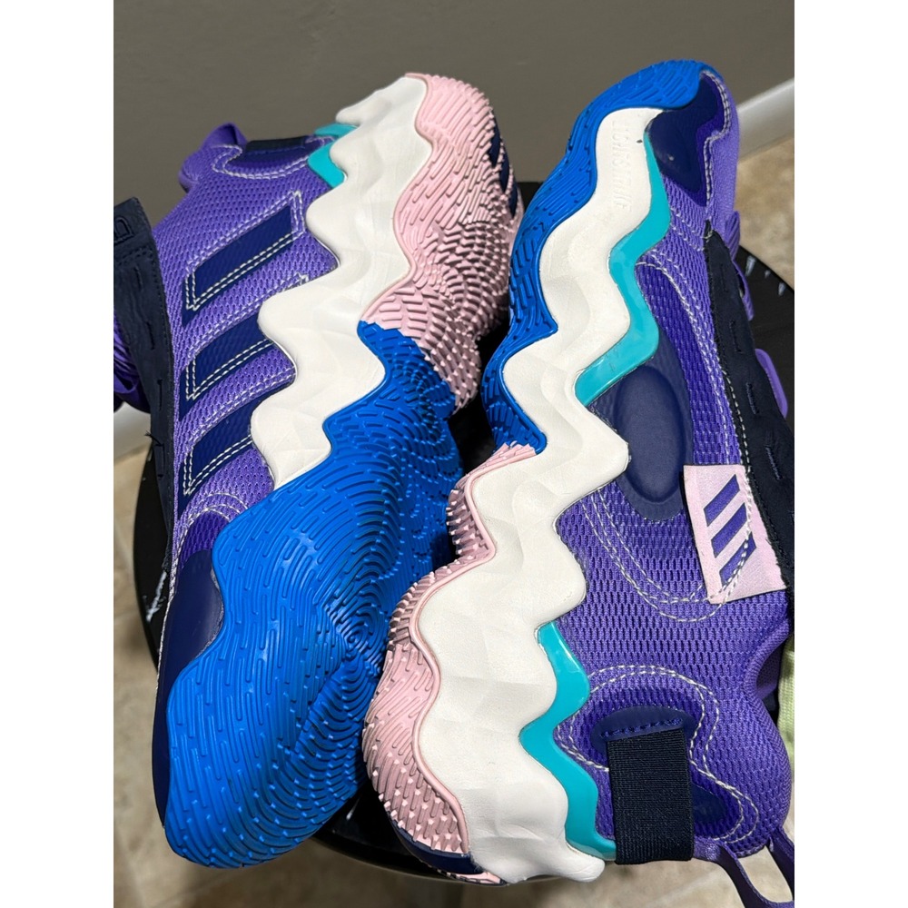 Adidas Exhibit B Size 10 Low Active Purple Mint Rush W Candace Parker GZ9562